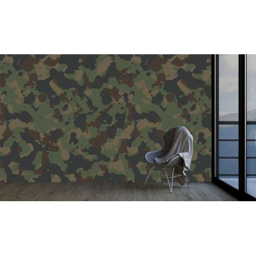 Seamless classic faded woodland camouflage pattern